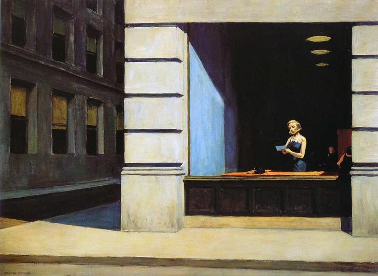 Larger view of Edward Hopper: New York Office - 1962