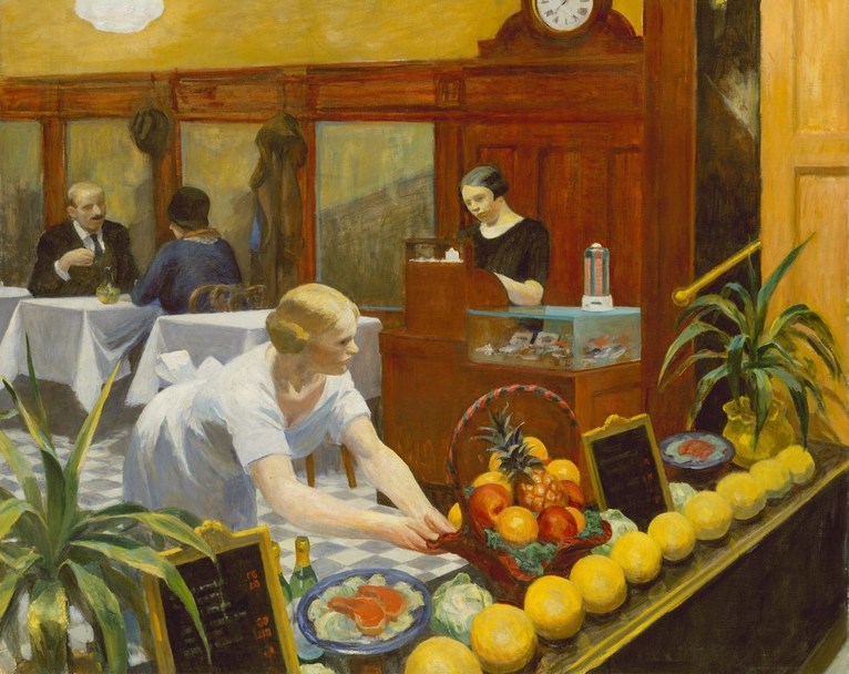 Larger view of Edward Hopper: Table for Ladies - 1930