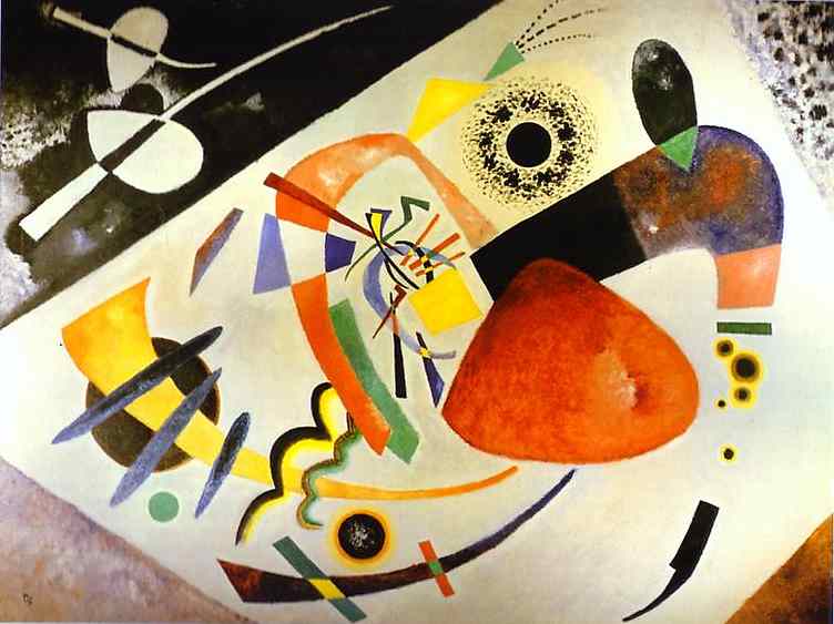 Larger view of Wassily Kandinsky: Red Spot II - 1921