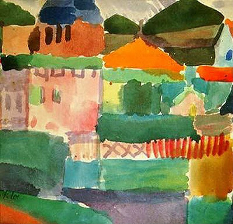 Larger view of Paul Klee: In the Houses of Saint Germain - 1914
