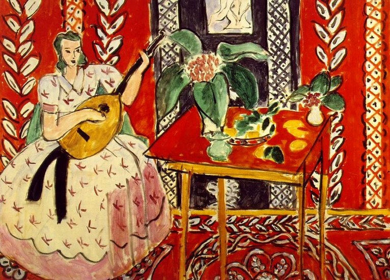Larger view of Henri Matisse: The Lute - 1943