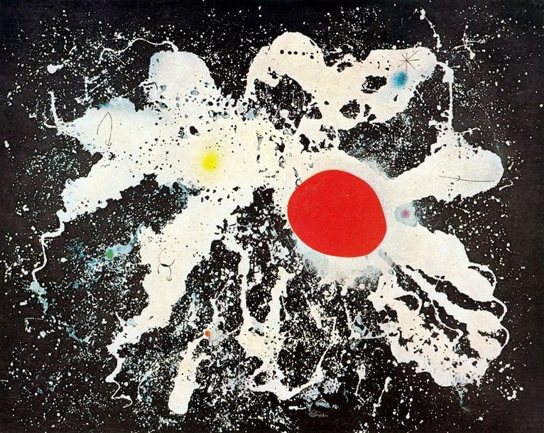 Larger view of Joan Miro: The Red Disk - 1960