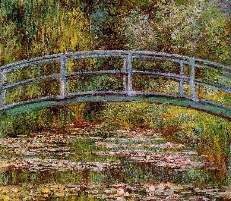 Larger view of Claude Monet: Japanese Foot Bridge - 1899