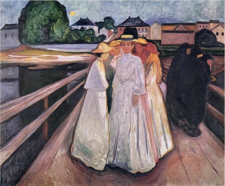 Larger view of Edvard Munch: The Ladies on the Bridge - 1903