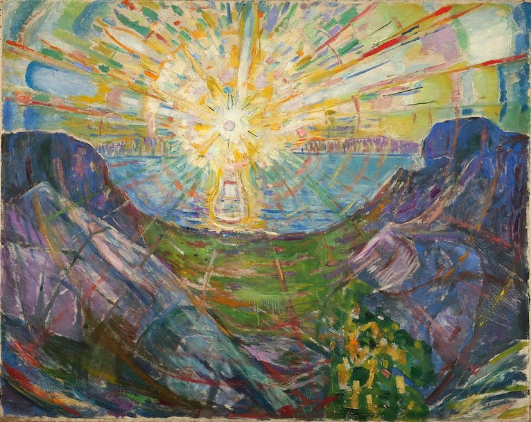 Larger view of Edvard Munch: The Sun - 1910