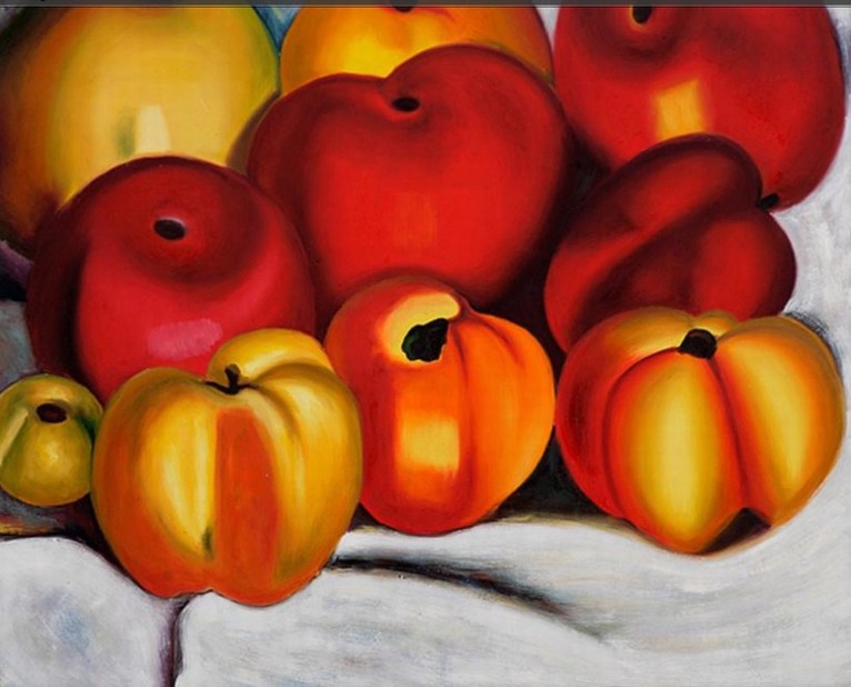 Larger view of Georgia O'Keeffe: Apple Family II - 1920