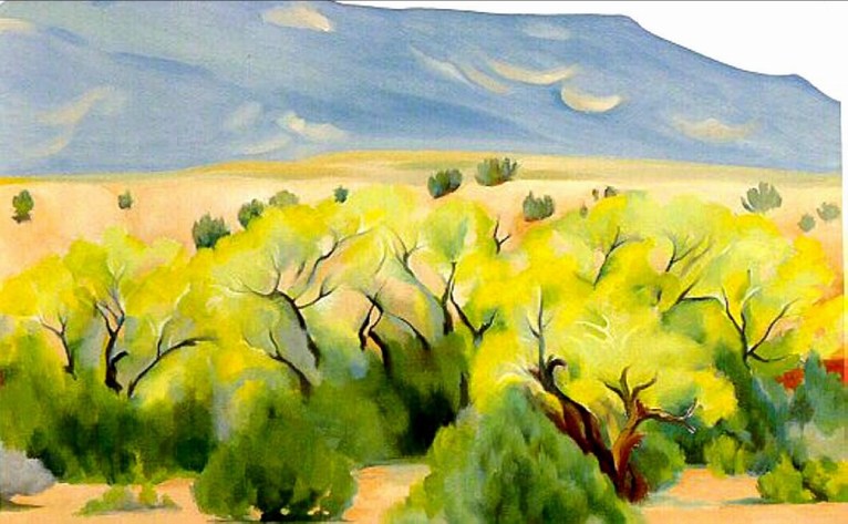 Larger view of Georgia O'Keeffe: Cottonwood III - 1944