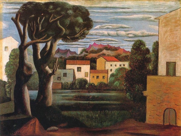Larger view of Pablo Picasso: Landscape with Dead Tree - 1919