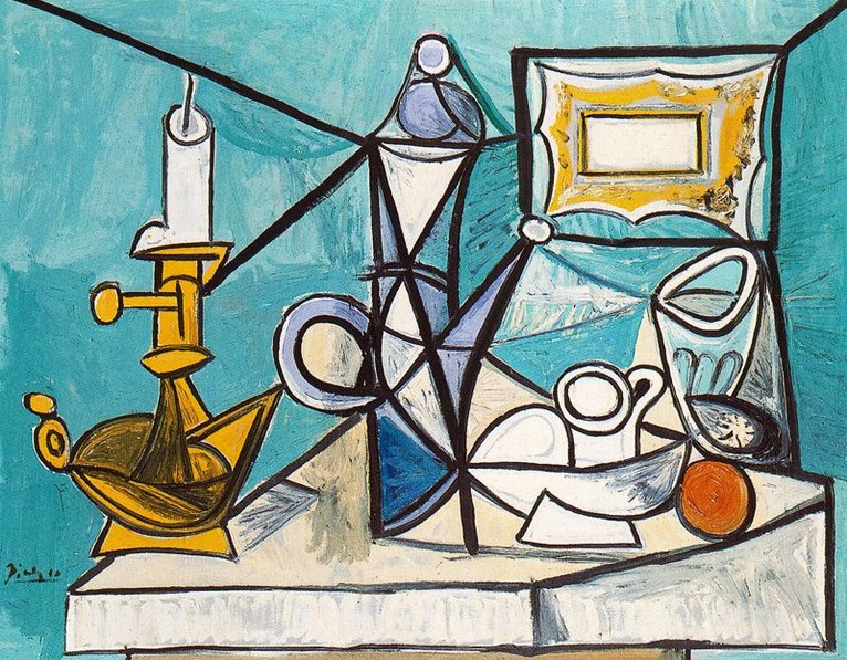 Larger view of Pablo Picasso: Still Life with Lamp - 1944