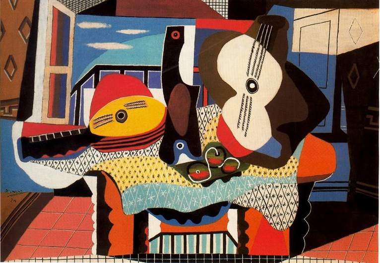 Larger view of Pablo Picasso: Mandolina y Guitarra - 1924