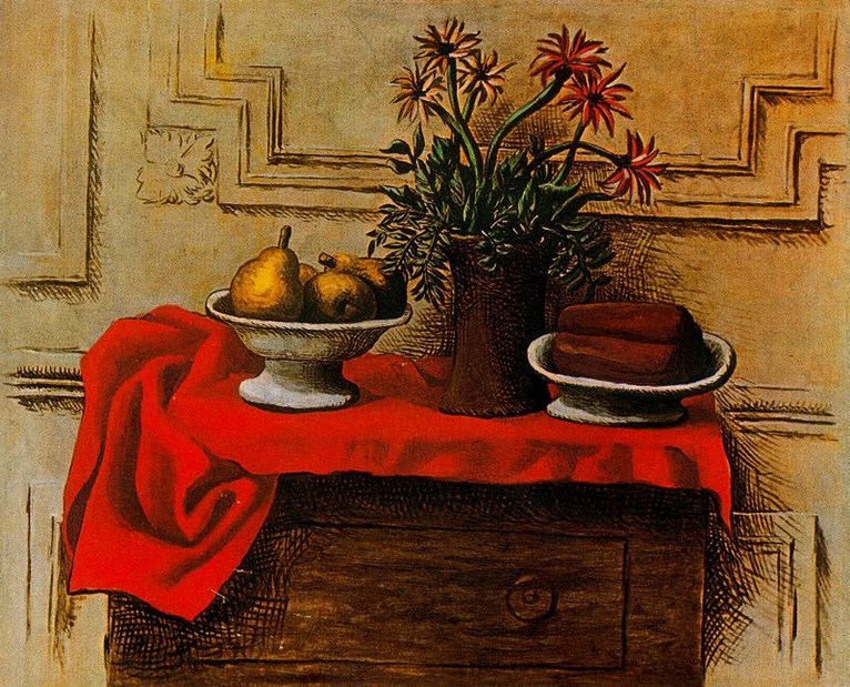 Larger view of Pablo Picasso: Still Life - 1919