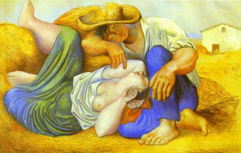 Larger view of Pablo Picasso: Sleeping Peasants - 1919