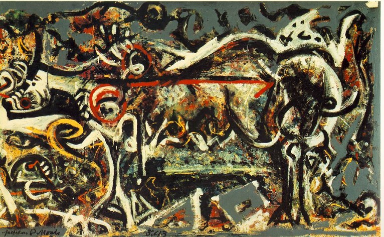 Larger view of Jackson Pollock: She Wolf - 1943