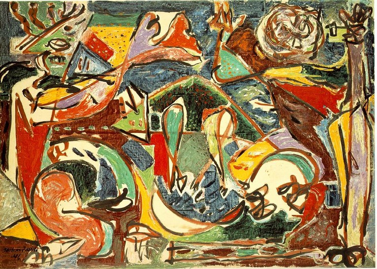 Larger view of Jackson Pollock: The Key - 1946