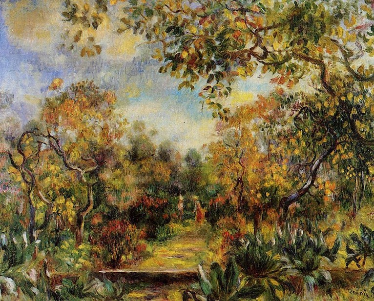 Larger view of Pierre Auguste Renoir: Beaulieu Landscape - 1893