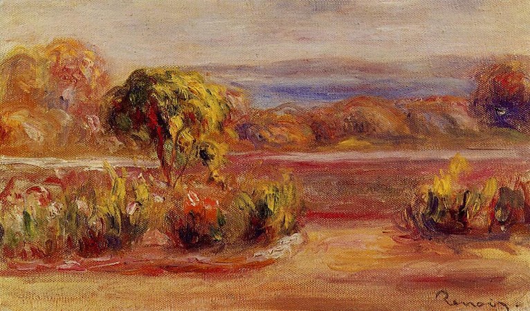 Larger view of Pierre Auguste Renoir: Midday Landscape - ????