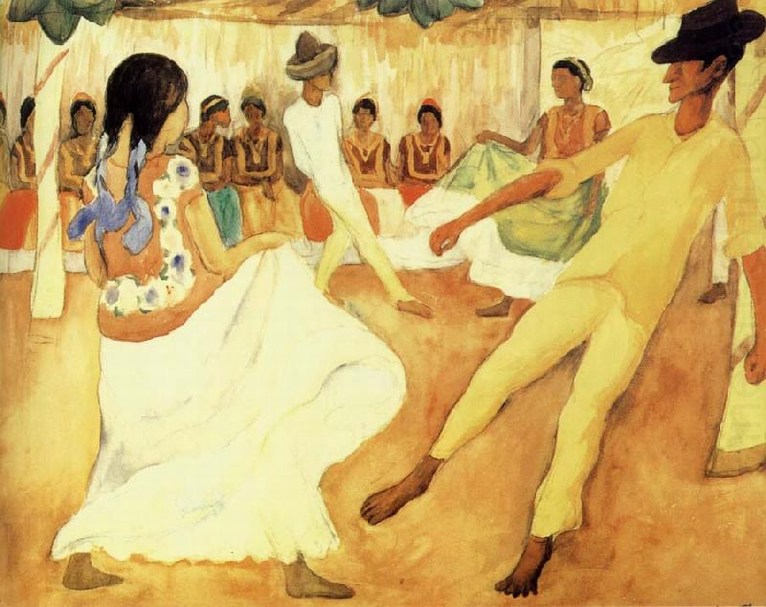 Larger view of Diego Rivera: Zandunga, Tehuantepec Dance - 1935