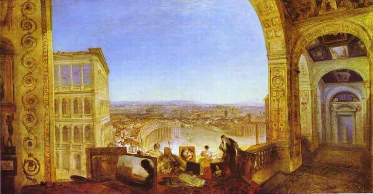Larger view of J.M.W. Turner: Rome, from the Vatican - 1819