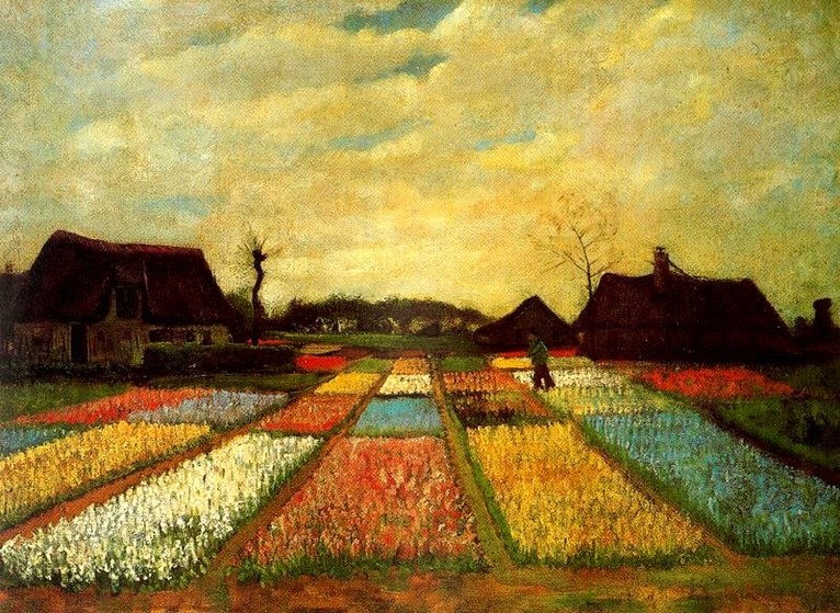 Larger view of Vincent van Gogh: Flower Beds in Holland - 1883