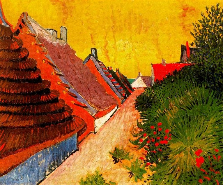 Larger view of Vincent van Gogh: Narrow Street Of Saintes-Maries - 1888