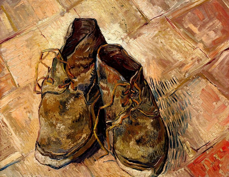 Larger view of Vincent van Gogh: A Pair of Shoes - 1888