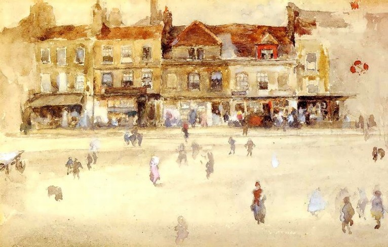 Larger view of James Whistler: Chelsea Shops - 1885