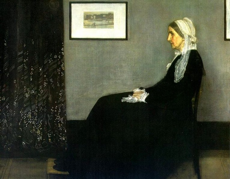 Larger view of James Whistler: Arrangement in Grey and Black - 1871